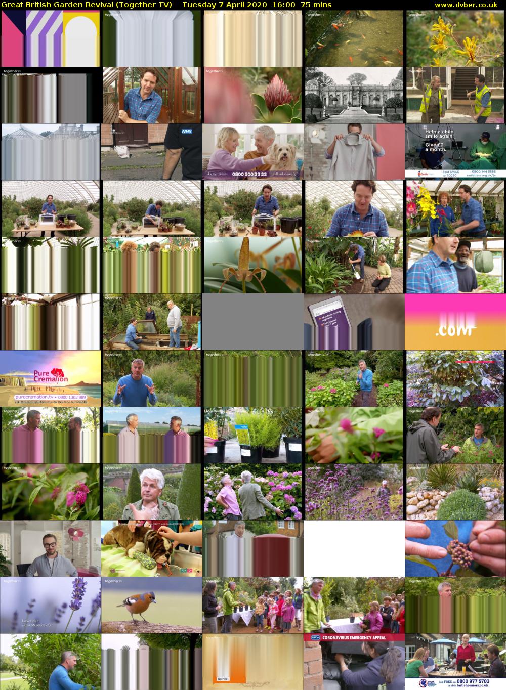 Great British Garden Revival (Together TV) Tuesday 7 April 2020 16:00 - 17:15
