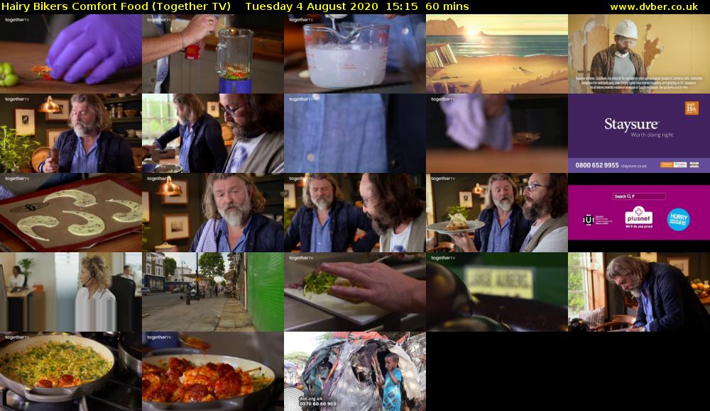 Hairy Bikers Comfort Food (Together TV) Tuesday 4 August 2020 15:15 - 16:15