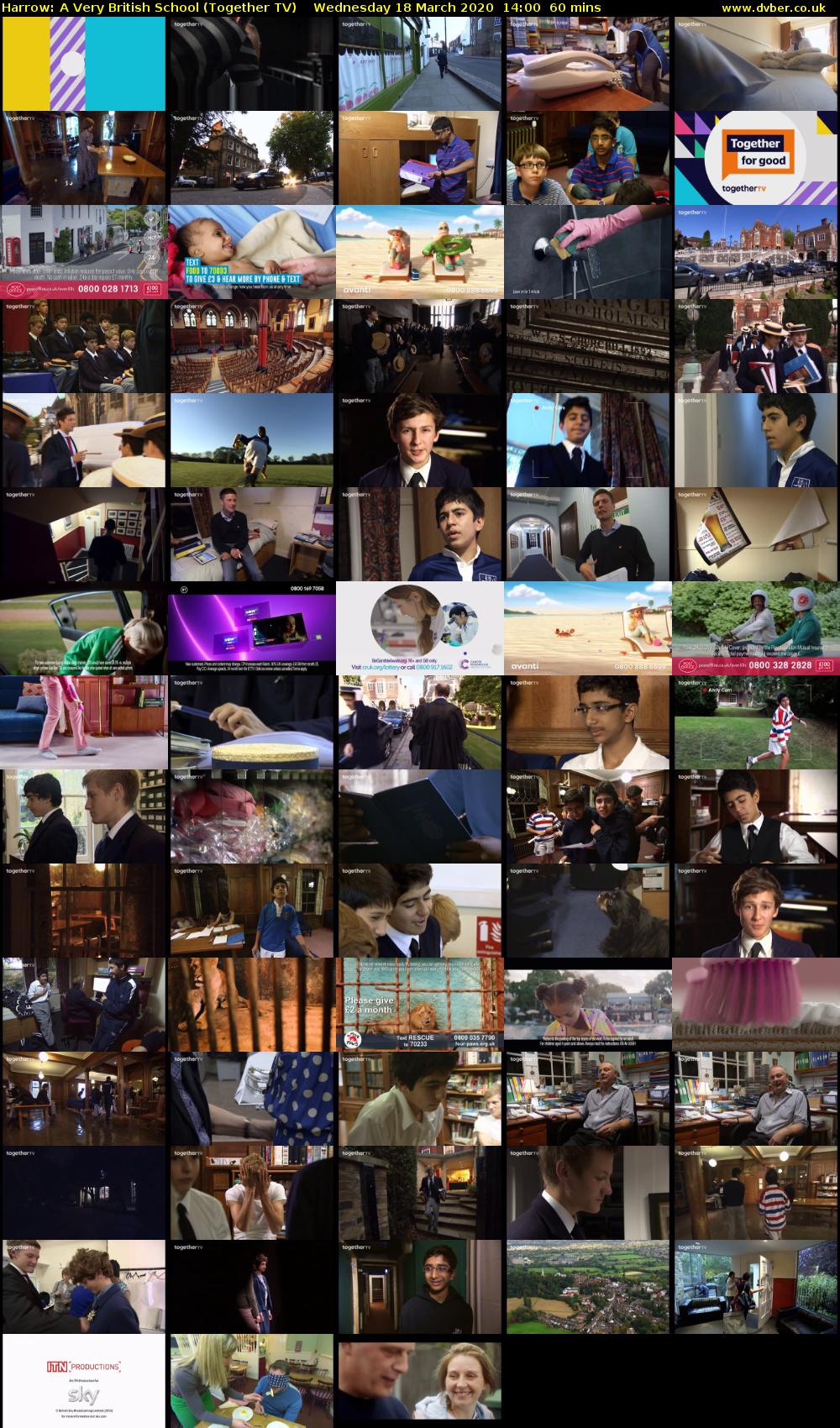 Harrow: A Very British School (Together TV) Wednesday 18 March 2020 14:00 - 15:00