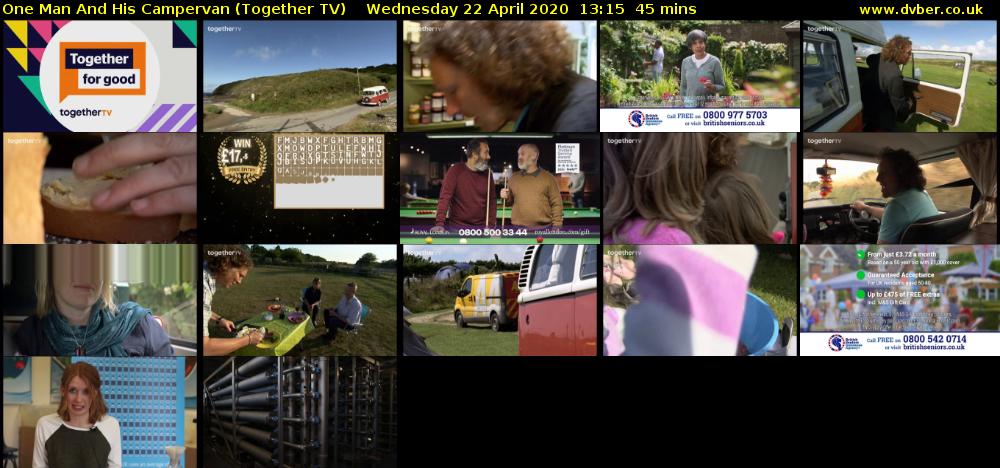 One Man and His Campervan (Together TV) Wednesday 22 April 2020 13:15 - 14:00