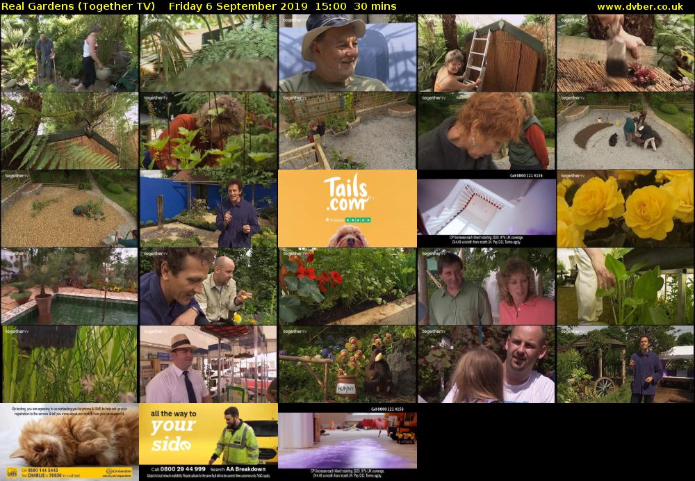 Real Gardens (Together TV) Friday 6 September 2019 15:00 - 15:30