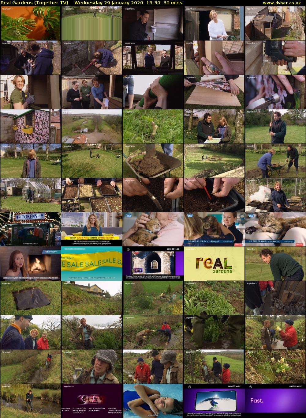 Real Gardens (Together TV) Wednesday 29 January 2020 15:30 - 16:00