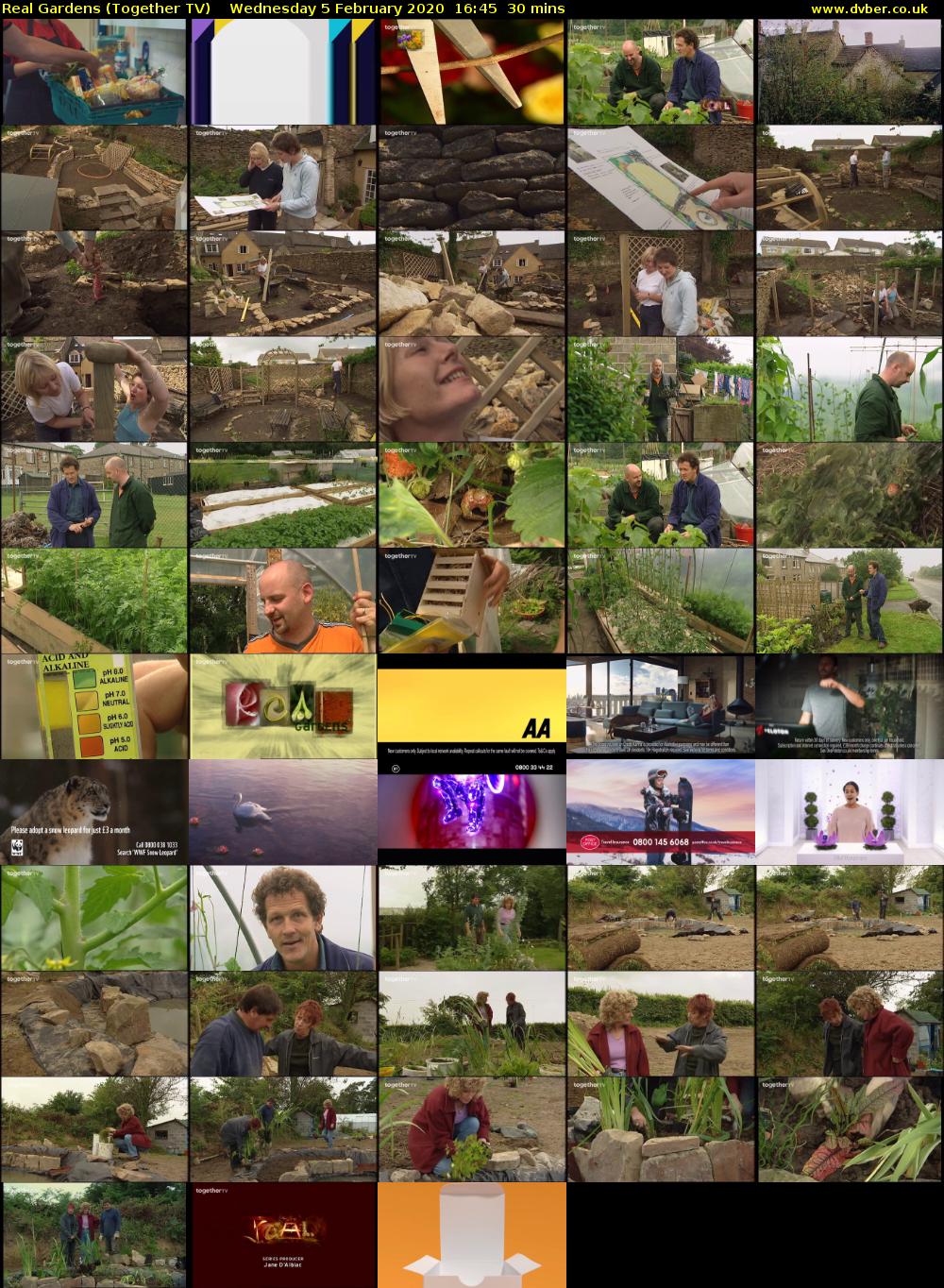 Real Gardens (Together TV) Wednesday 5 February 2020 16:45 - 17:15