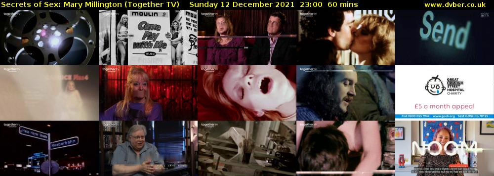 Secrets of Sex: Mary Millington (Together TV) Sunday 12 December 2021 23:00 - 00:00