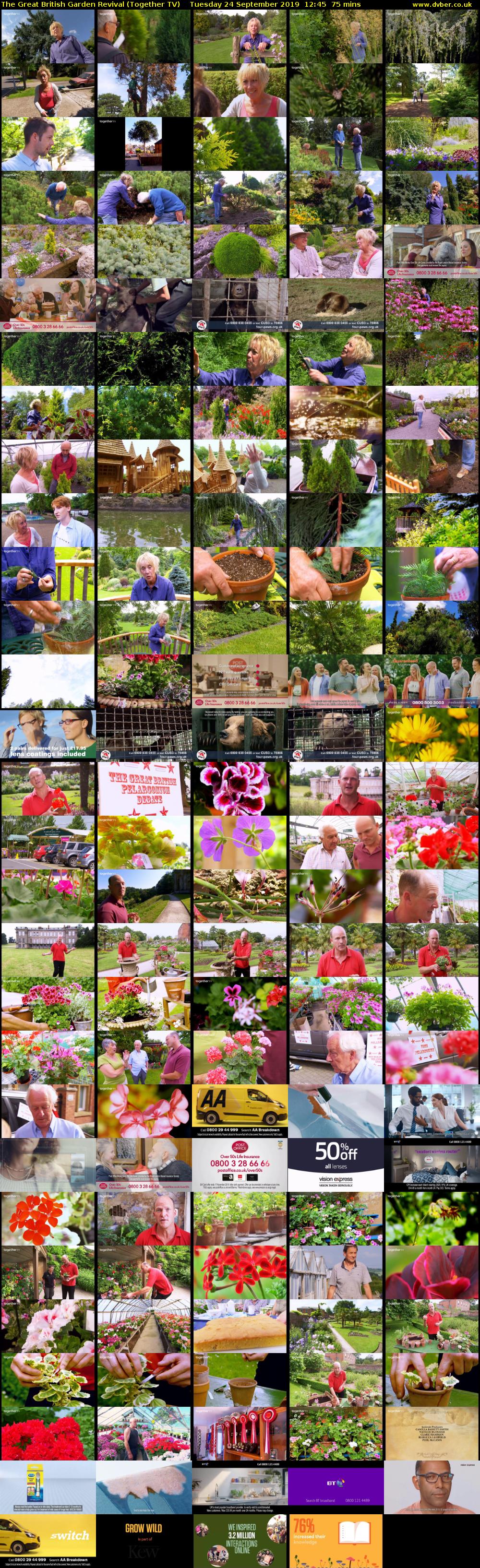 The Great British Garden Revival (Together TV) Tuesday 24 September 2019 12:45 - 14:00