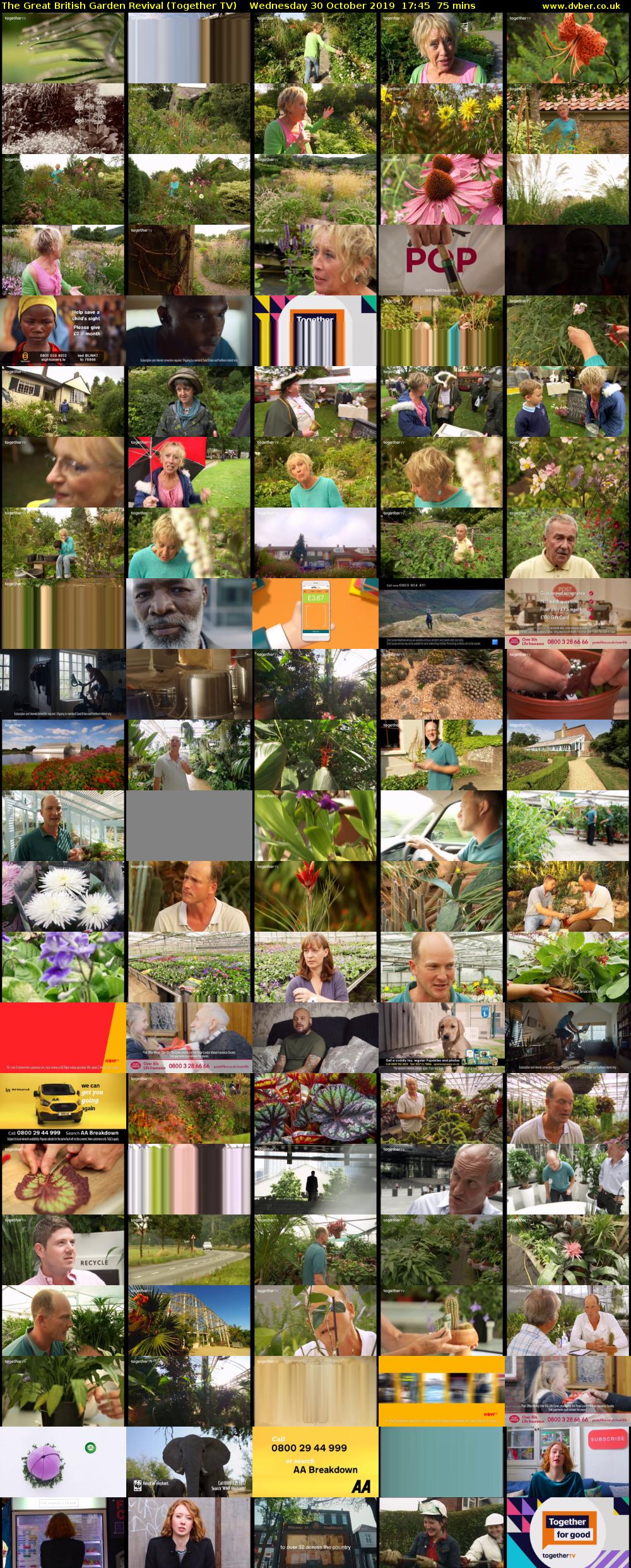 The Great British Garden Revival (Together TV) Wednesday 30 October 2019 17:45 - 19:00
