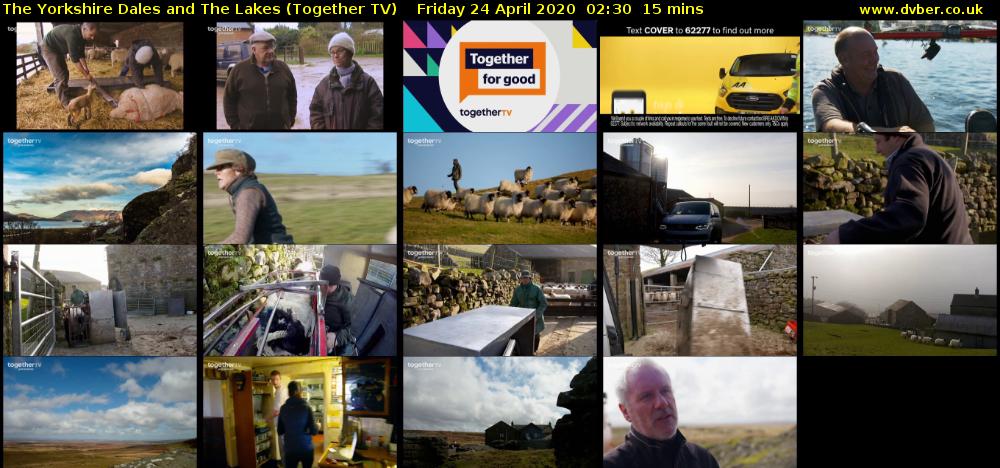 The Yorkshire Dales and The Lakes (Together TV) Friday 24 April 2020 02:30 - 02:45