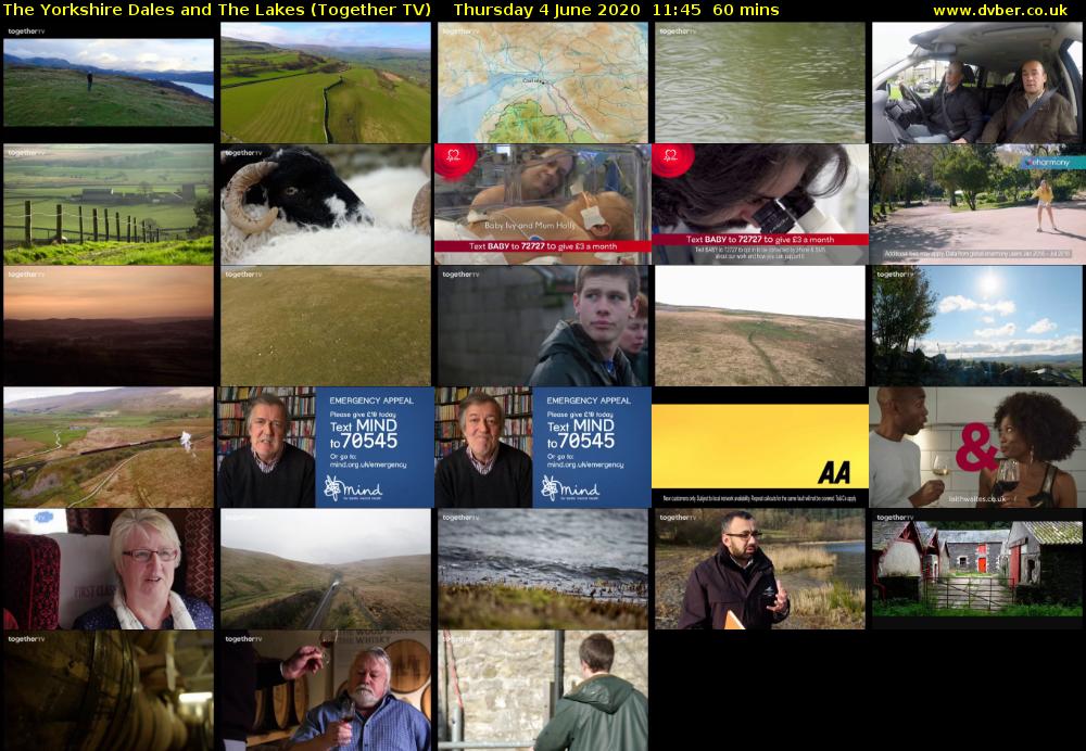 The Yorkshire Dales and The Lakes (Together TV) Thursday 4 June 2020 11:45 - 12:45