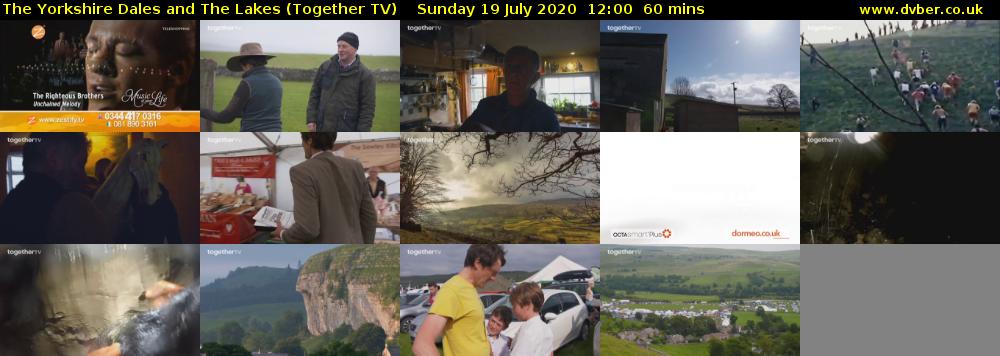 The Yorkshire Dales and The Lakes (Together TV) Sunday 19 July 2020 12:00 - 13:00