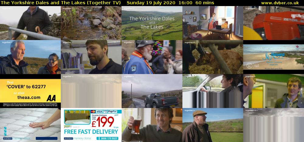 The Yorkshire Dales and The Lakes (Together TV) Sunday 19 July 2020 16:00 - 17:00
