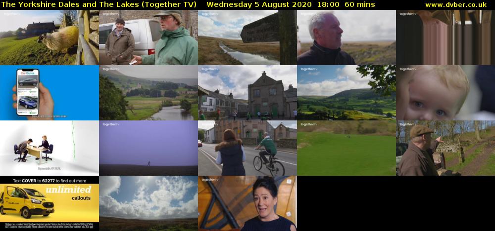 The Yorkshire Dales and The Lakes (Together TV) Wednesday 5 August 2020 18:00 - 19:00