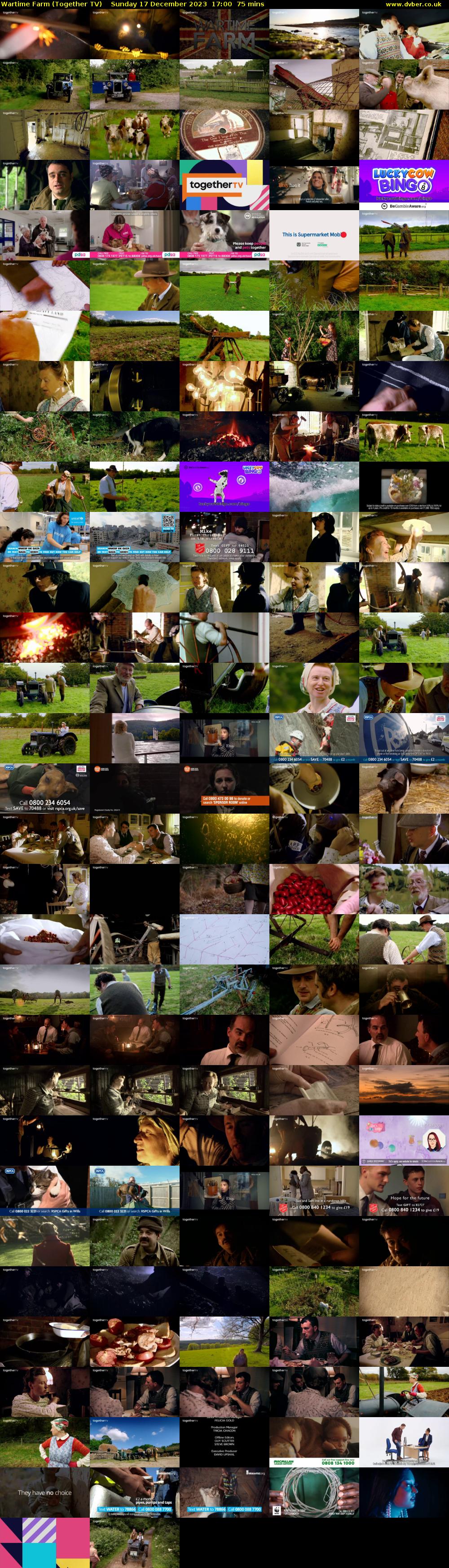 Wartime Farm (Together TV) Sunday 17 December 2023 17:00 - 18:15