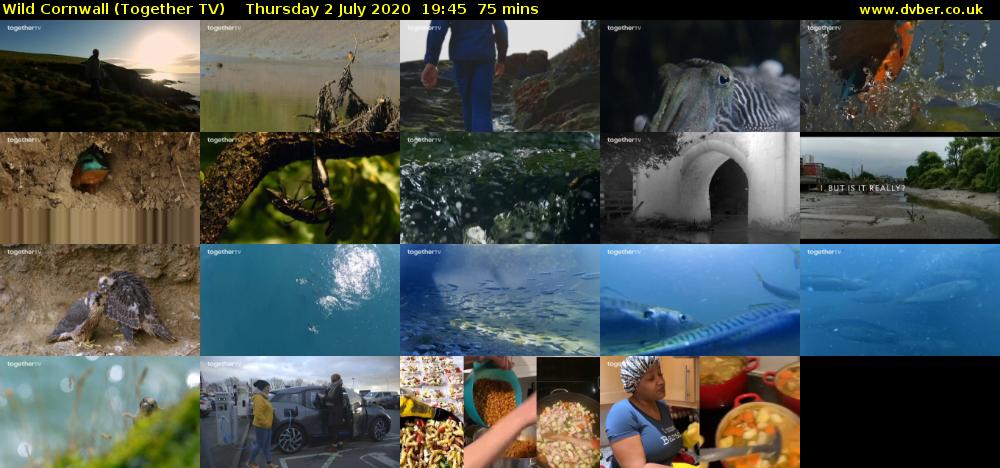 Wild Cornwall (Together TV) Thursday 2 July 2020 19:45 - 21:00