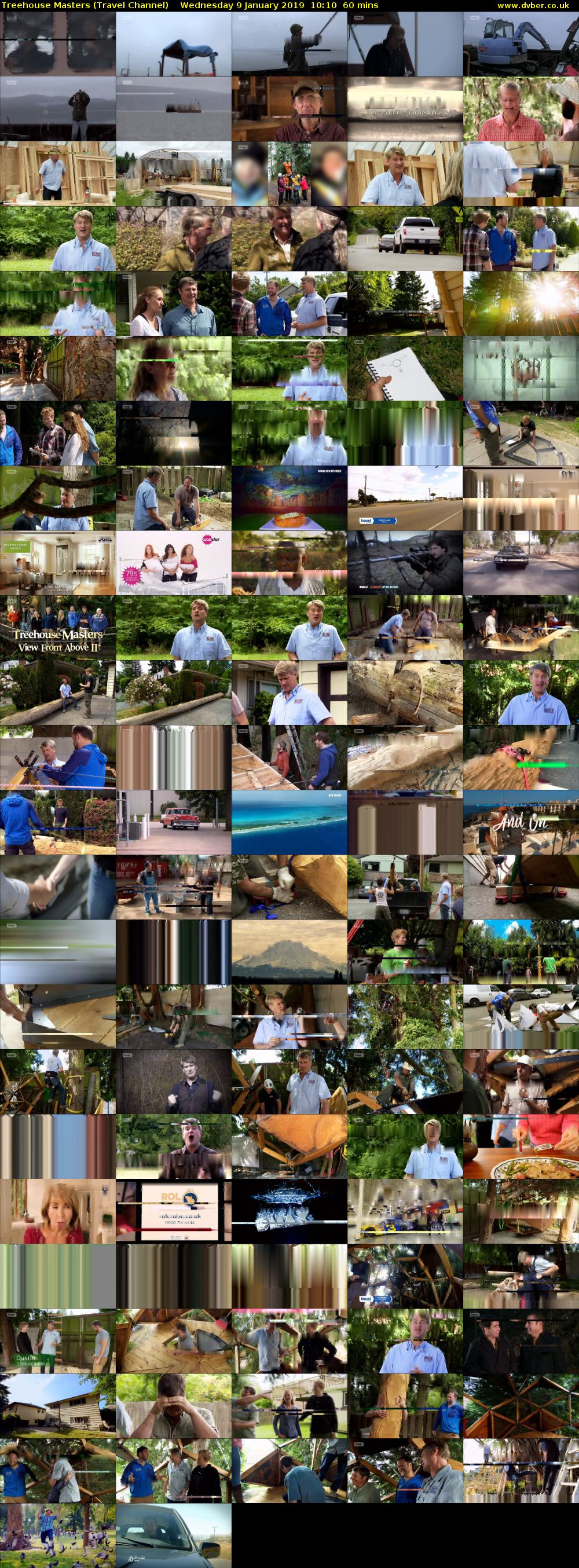 Treehouse Masters (Travel Channel) Wednesday 9 January 2019 10:10 - 11:10