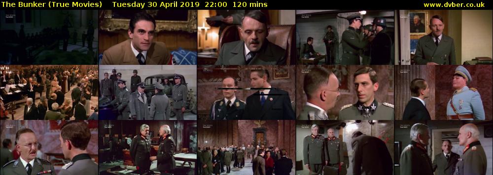 The Bunker (True Movies) Tuesday 30 April 2019 22:00 - 00:00