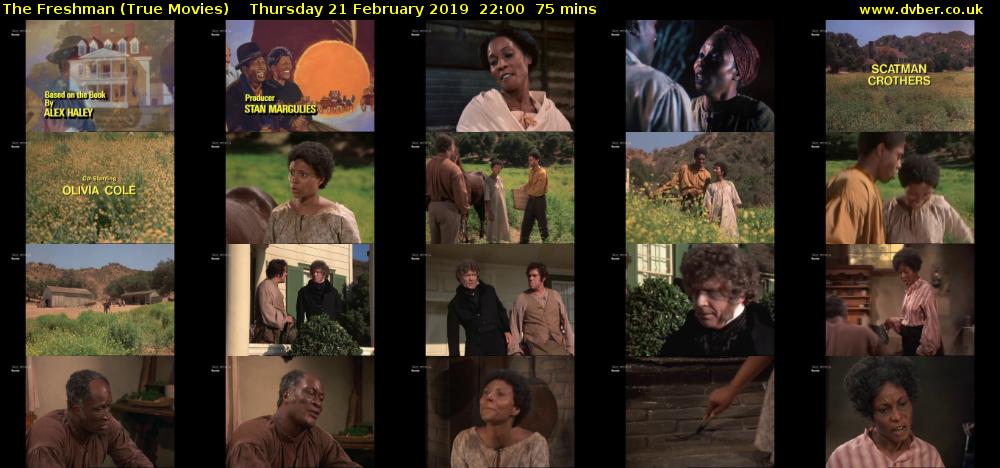The Freshman (True Movies) Thursday 21 February 2019 22:00 - 23:15