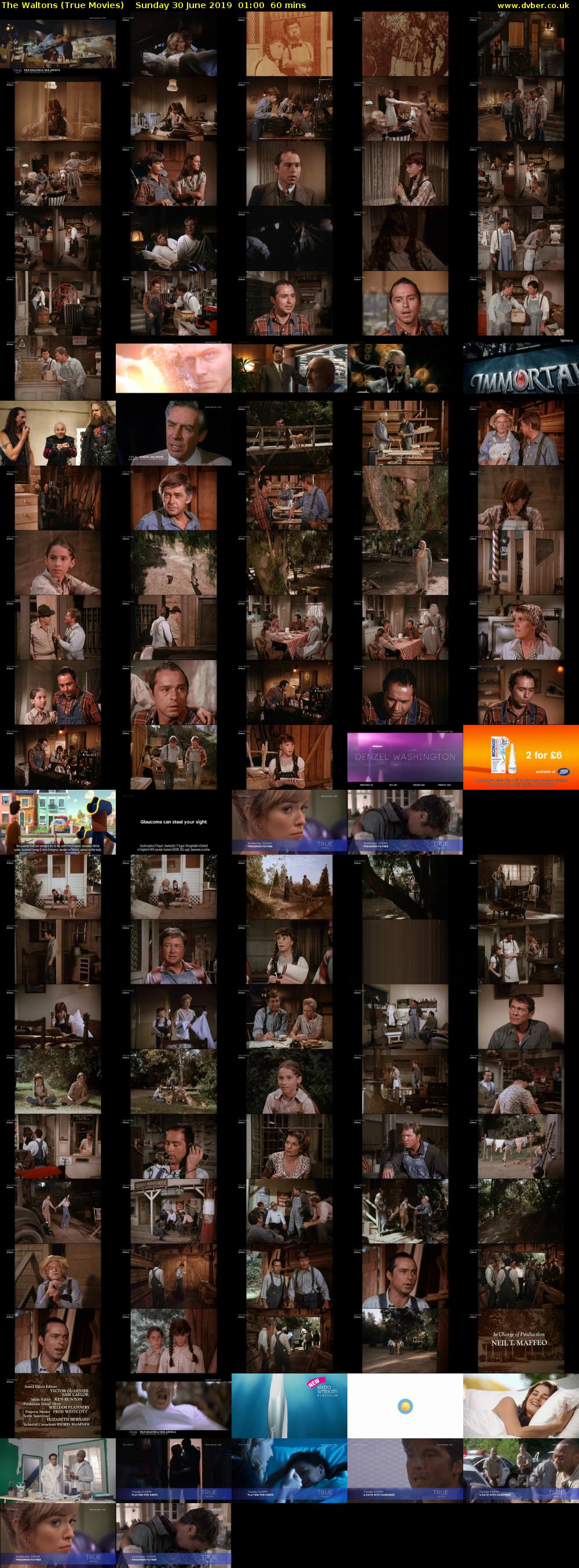 The Waltons (True Movies) Sunday 30 June 2019 01:00 - 02:00