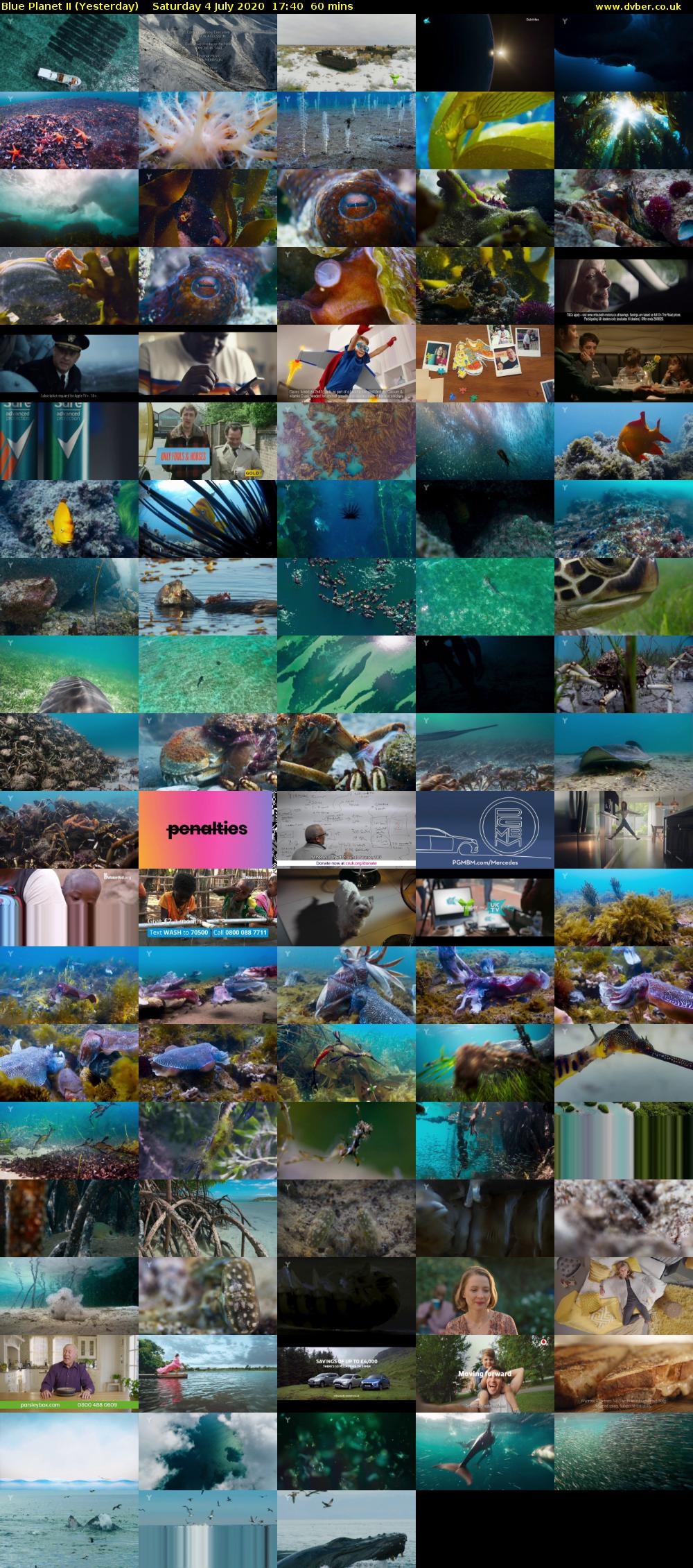 Blue Planet II (Yesterday) Saturday 4 July 2020 17:40 - 18:40