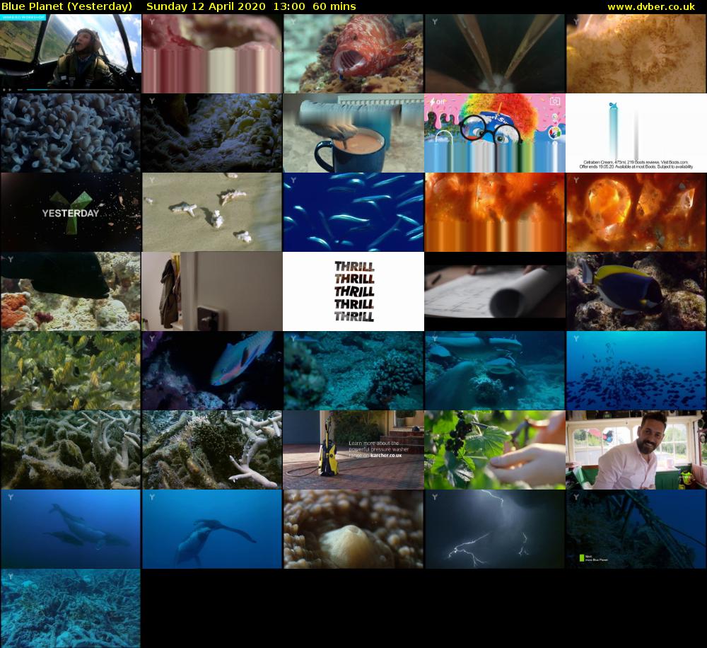 Blue Planet (Yesterday) Sunday 12 April 2020 13:00 - 14:00