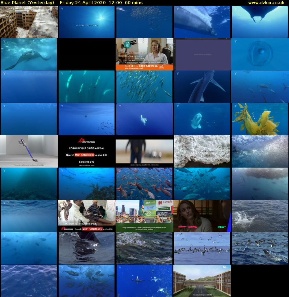 Blue Planet (Yesterday) Friday 24 April 2020 12:00 - 13:00