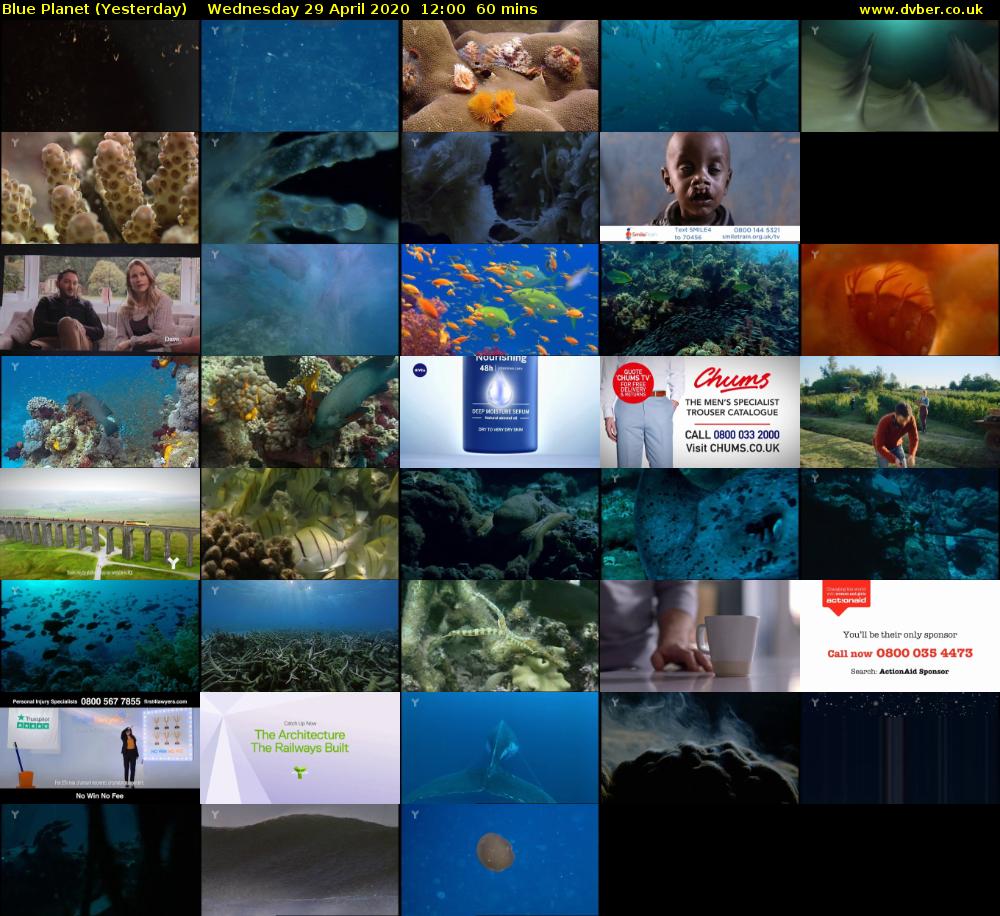 Blue Planet (Yesterday) Wednesday 29 April 2020 12:00 - 13:00