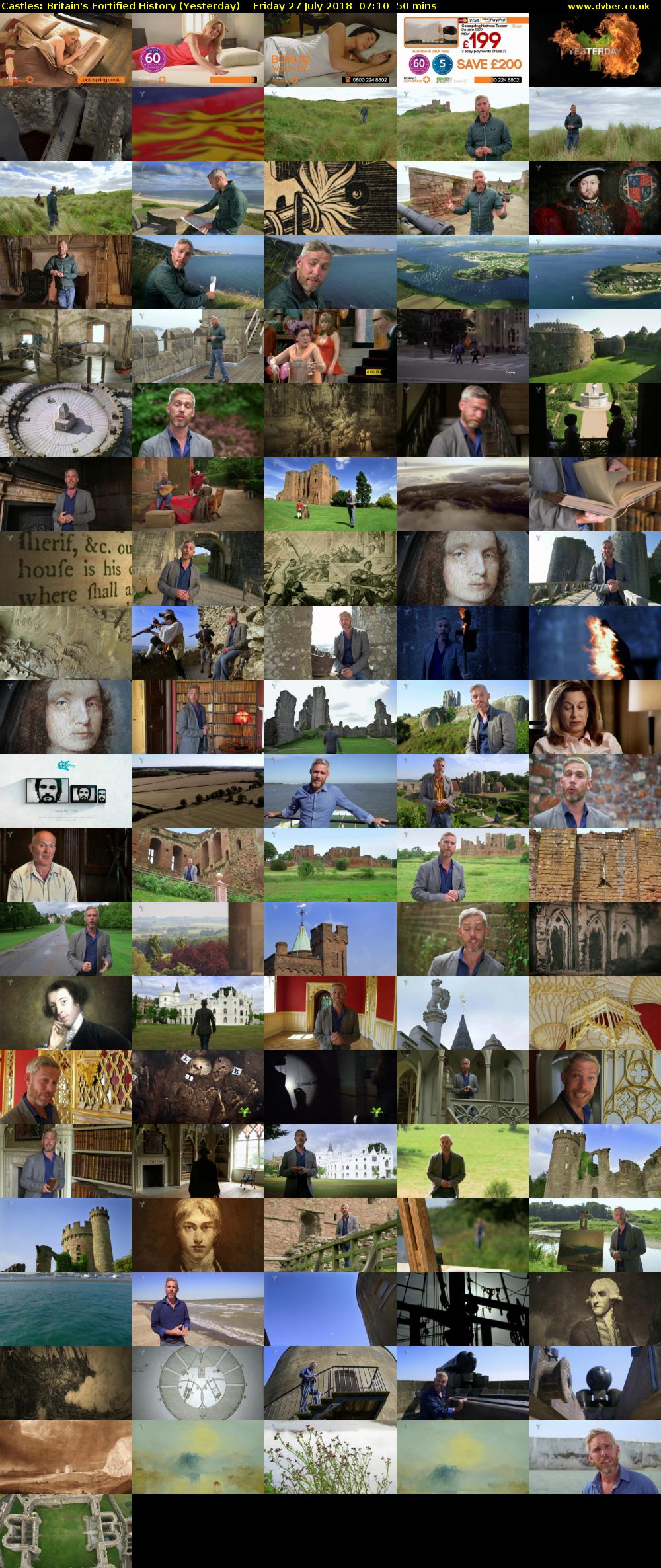 Castles: Britain's Fortified History (Yesterday) Friday 27 July 2018 07:10 - 08:00