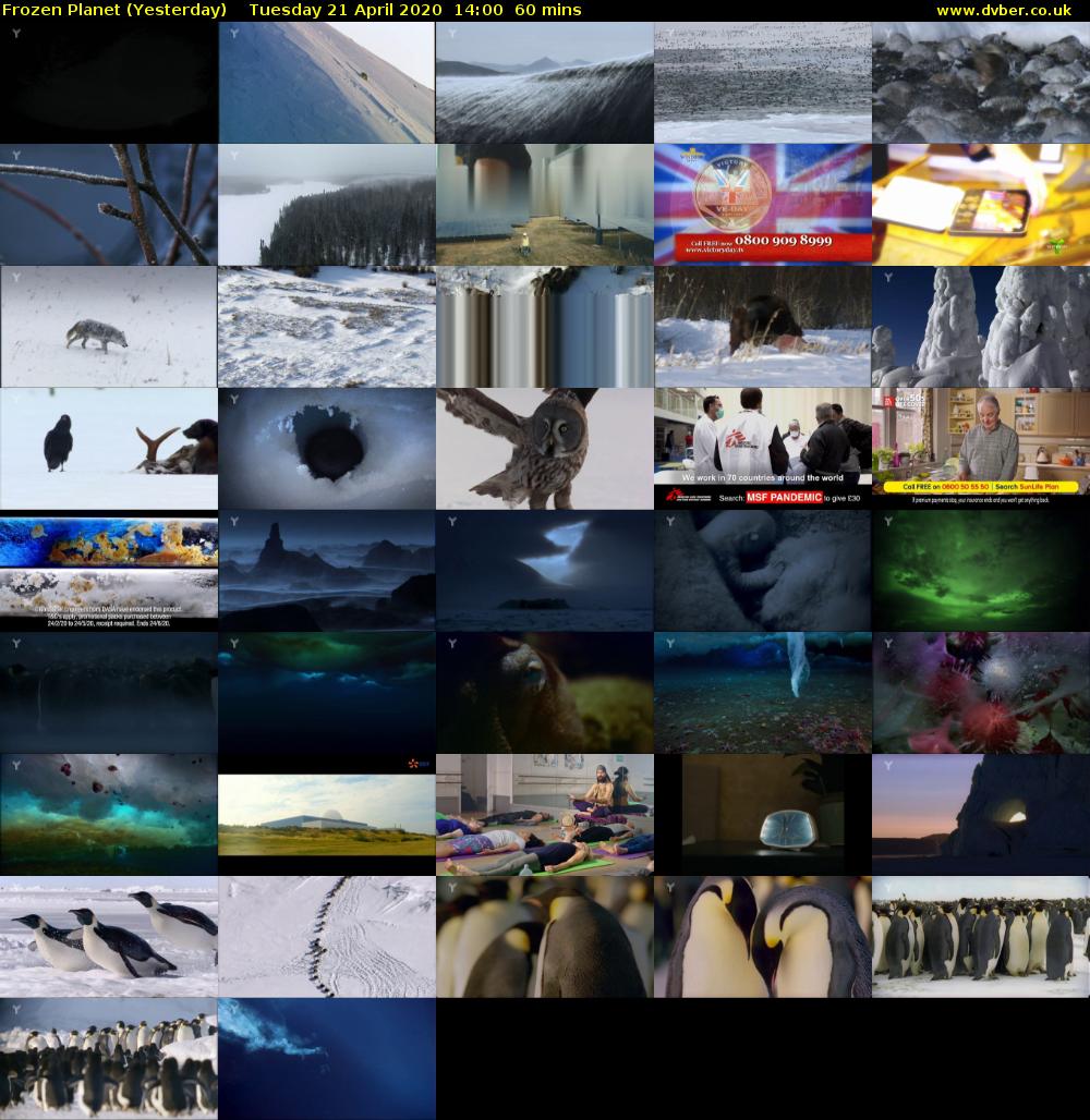 Frozen Planet (Yesterday) Tuesday 21 April 2020 14:00 - 15:00