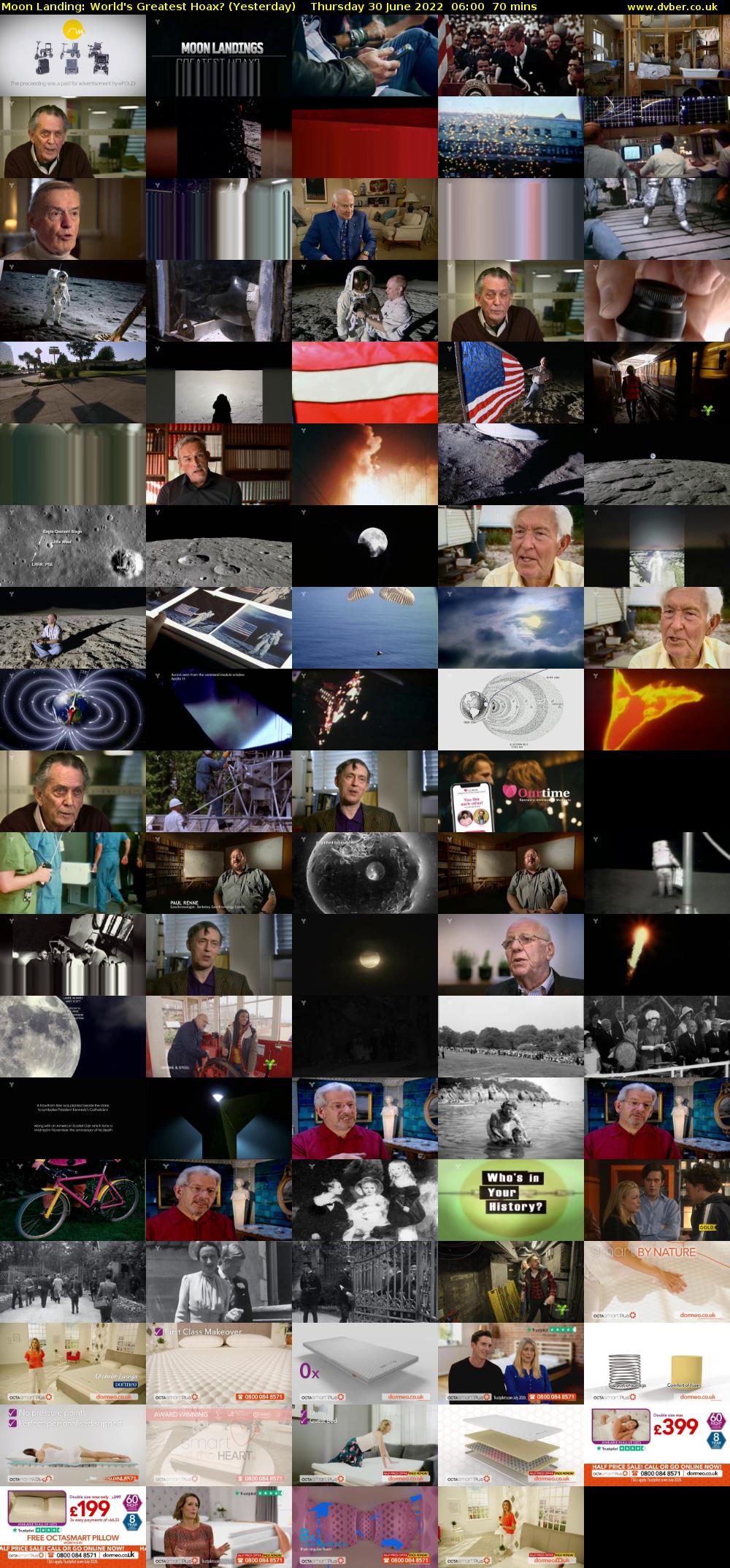 Moon Landing: World's Greatest Hoax? (Yesterday) Thursday 30 June 2022 06:00 - 07:10