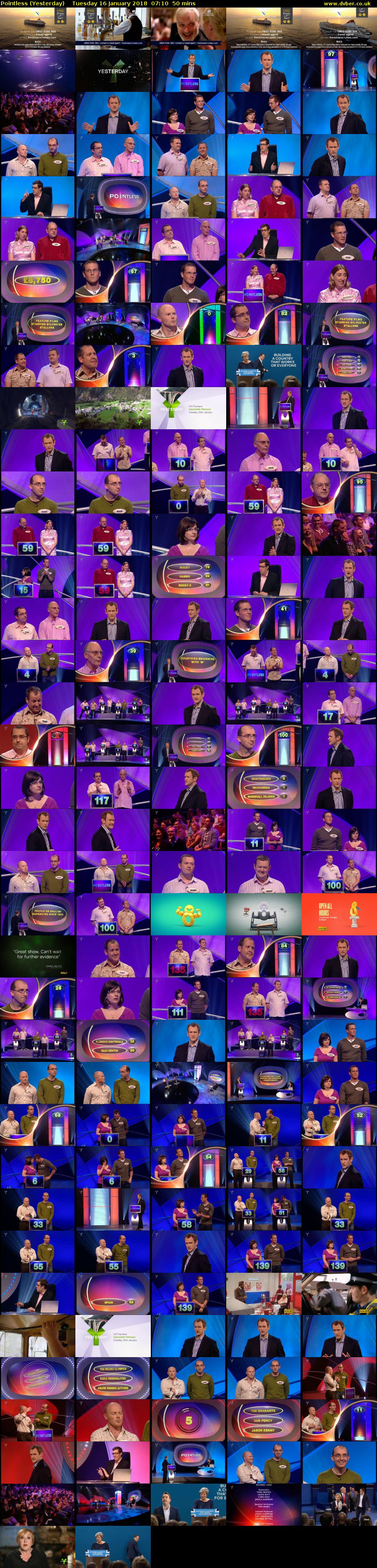 Pointless (Yesterday) Tuesday 16 January 2018 07:10 - 08:00
