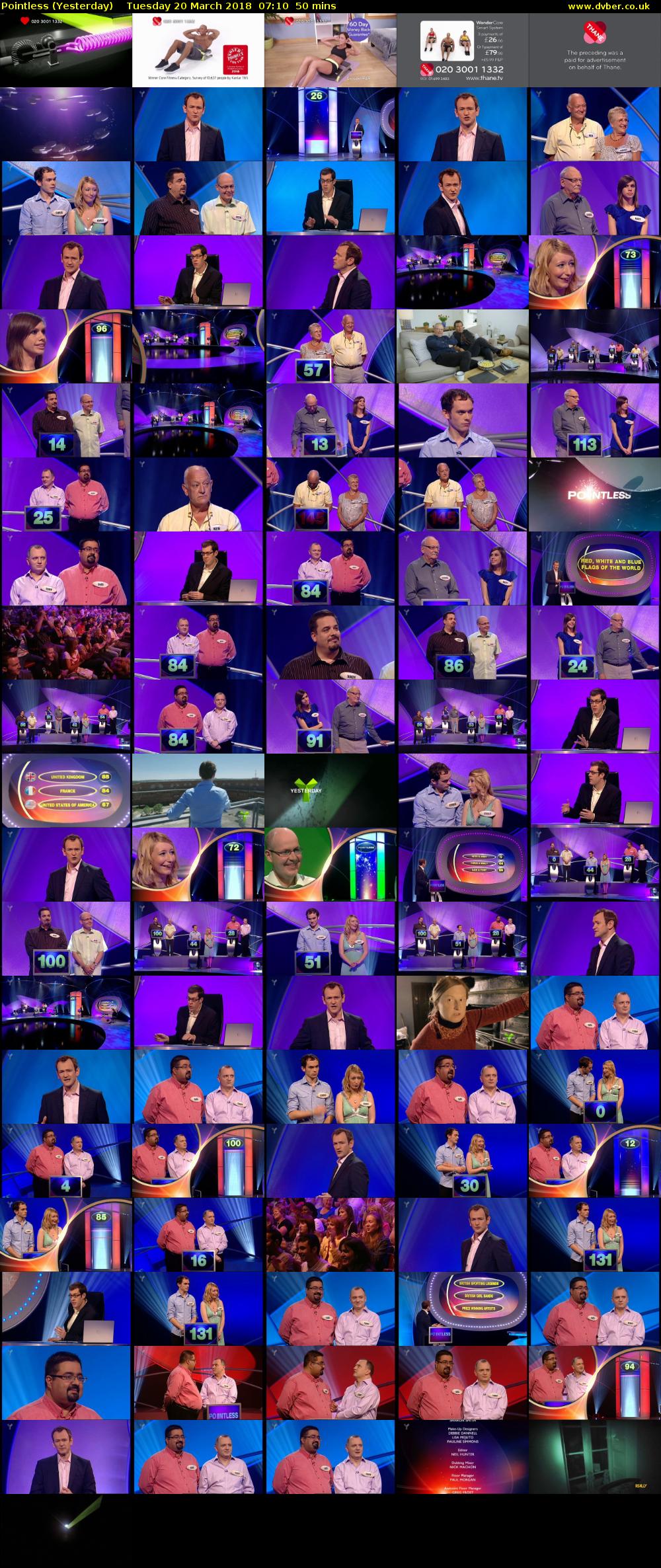 Pointless (Yesterday) Tuesday 20 March 2018 07:10 - 08:00