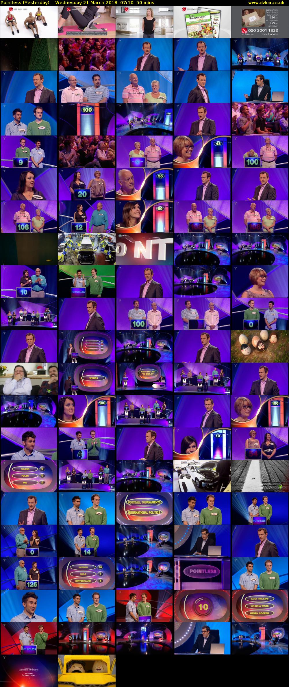 Pointless (Yesterday) Wednesday 21 March 2018 07:10 - 08:00