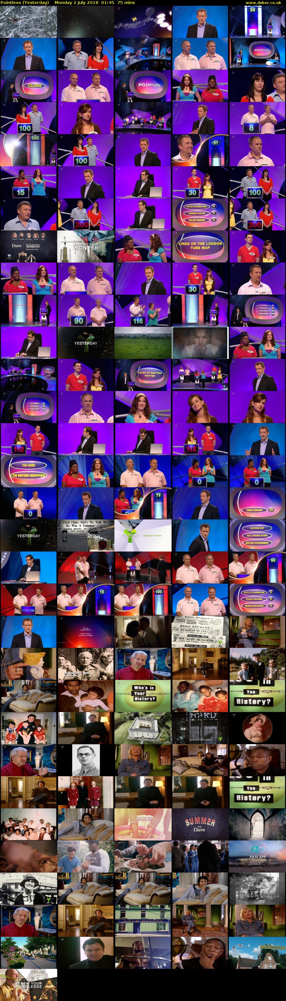 Pointless (Yesterday) Monday 2 July 2018 01:45 - 03:00