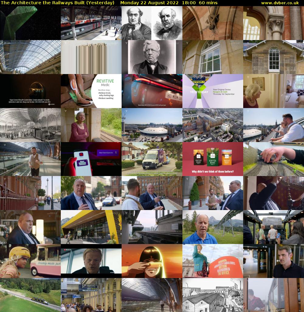 The Architecture The Railways Built (Yesterday) Monday 22 August 2022 18:00 - 19:00
