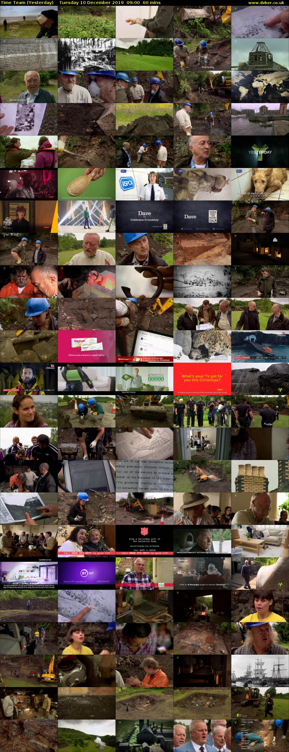 Time Team (Yesterday) Tuesday 10 December 2019 09:00 - 10:00