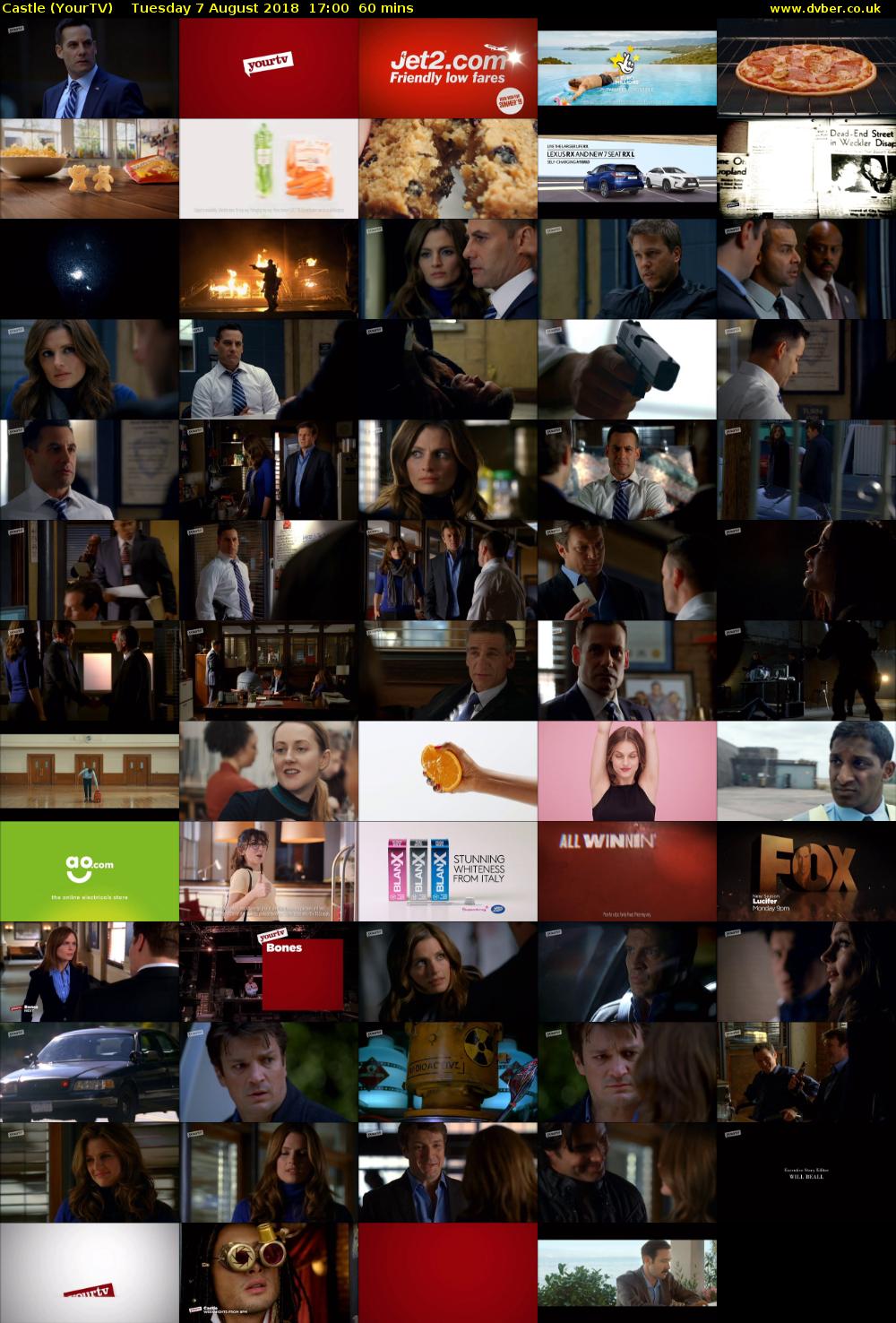 Castle (YourTV) Tuesday 7 August 2018 17:00 - 18:00