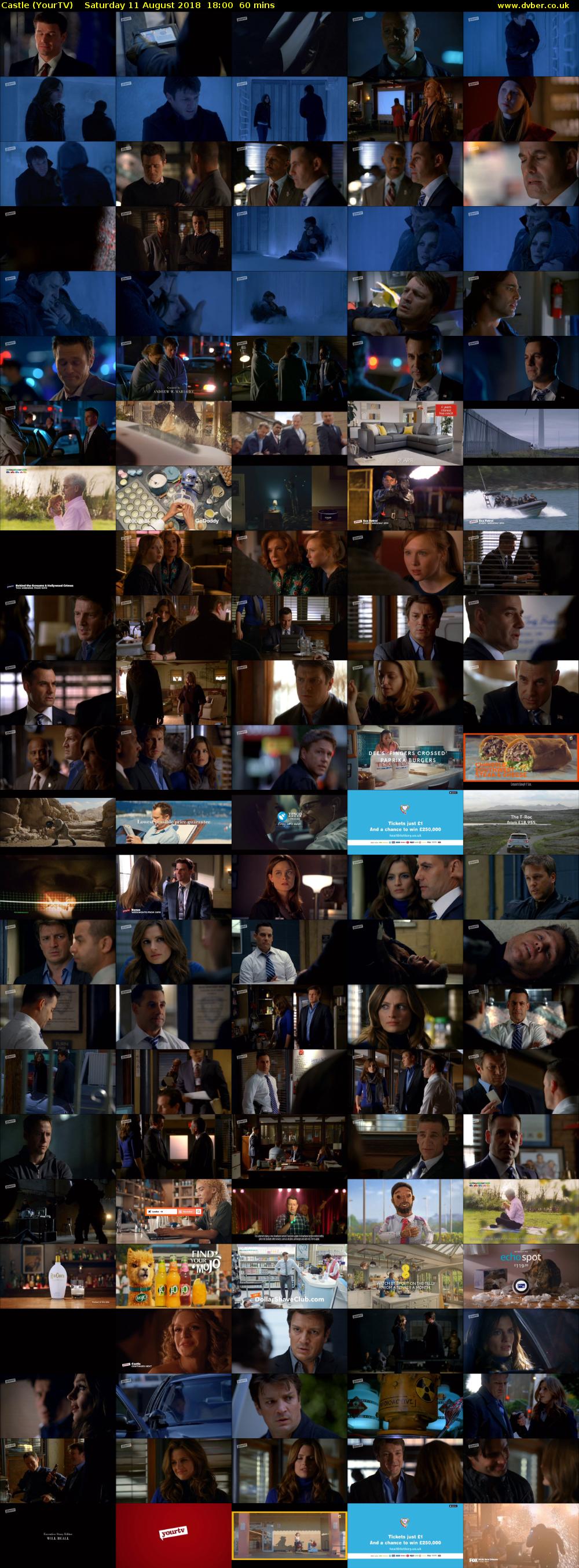 Castle (YourTV) Saturday 11 August 2018 18:00 - 19:00