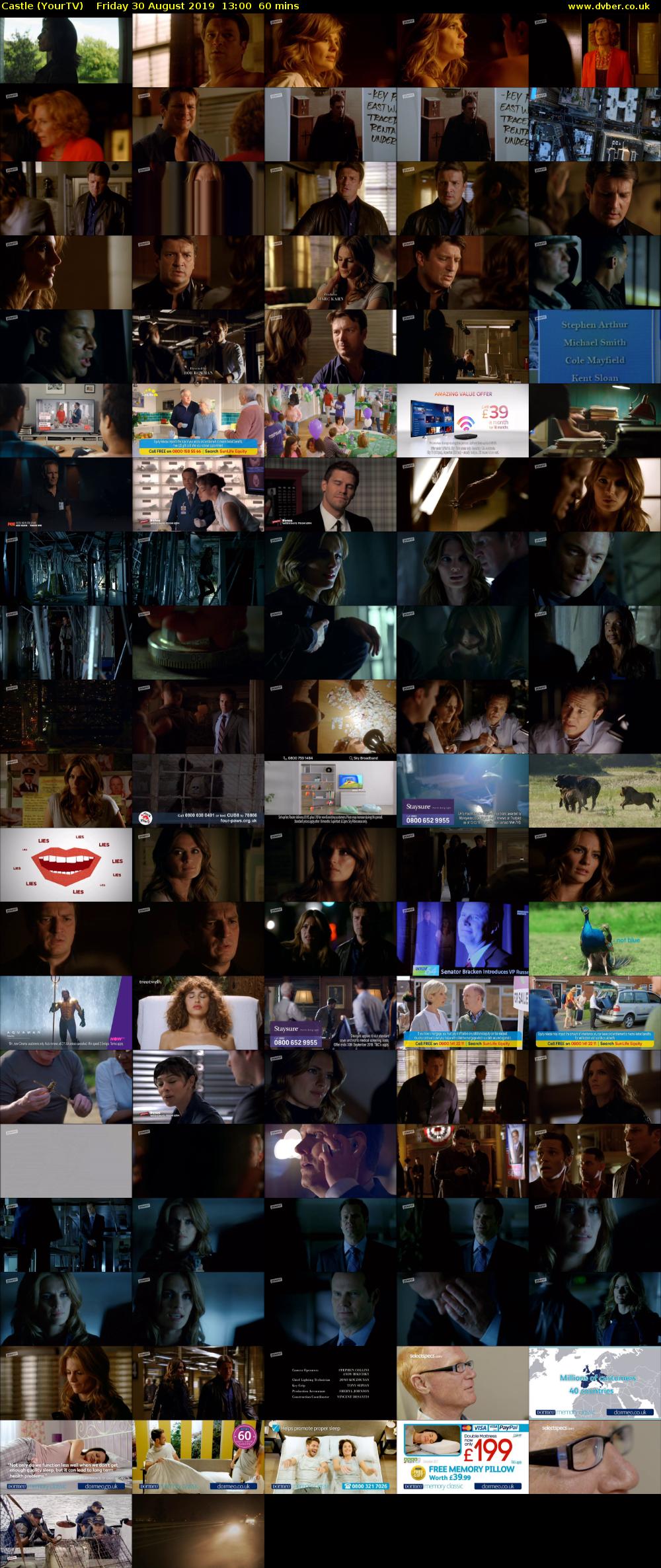 Castle (YourTV) Friday 30 August 2019 13:00 - 14:00