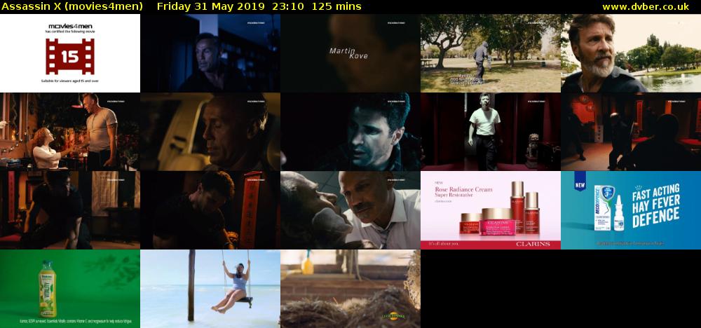 Assassin X (movies4men) Friday 31 May 2019 23:10 - 01:15