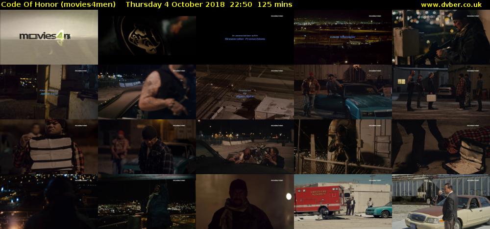 Code Of Honor (movies4men) Thursday 4 October 2018 22:50 - 00:55