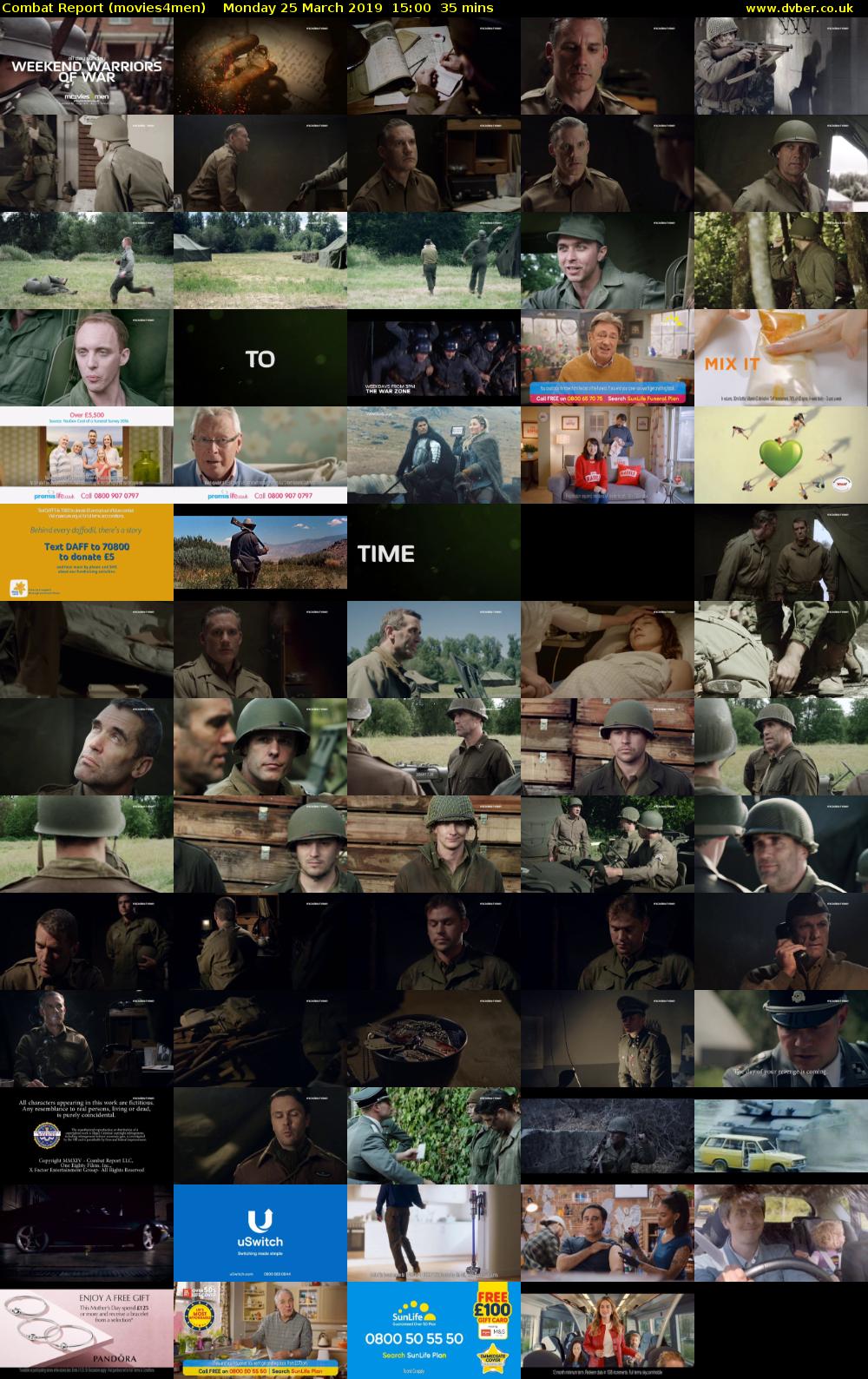 Combat Report (movies4men) Monday 25 March 2019 15:00 - 15:35