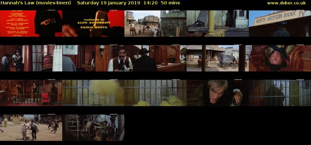 Hannah's Law (movies4men) Saturday 19 January 2019 14:20 - 15:10