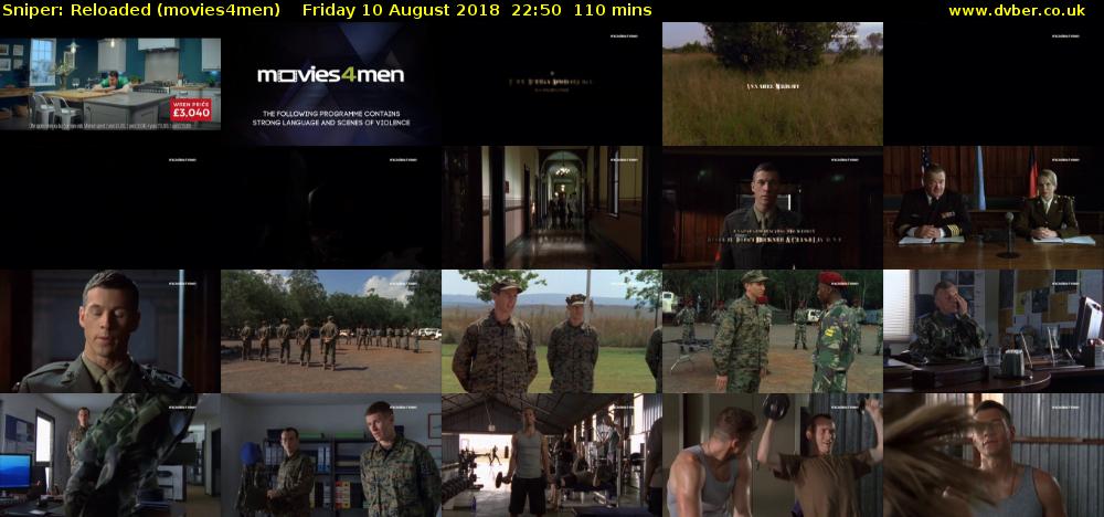 Sniper: Reloaded (movies4men) Friday 10 August 2018 22:50 - 00:40