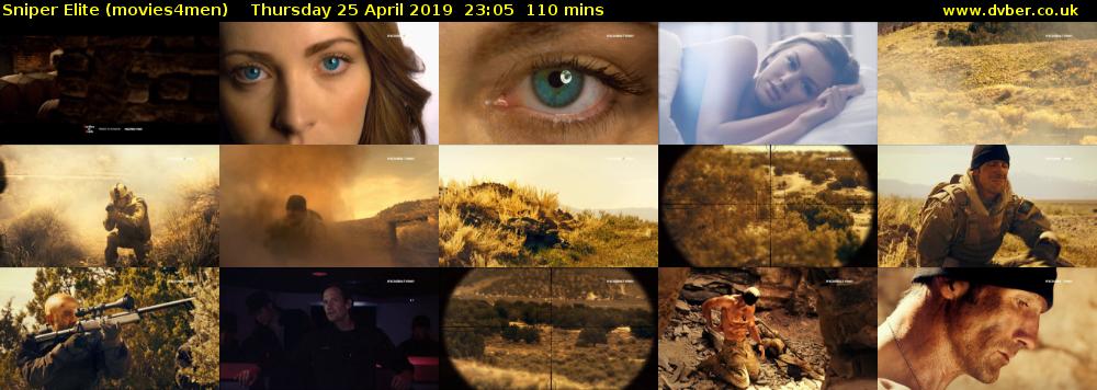 Sniper Elite (movies4men) Thursday 25 April 2019 23:05 - 00:55