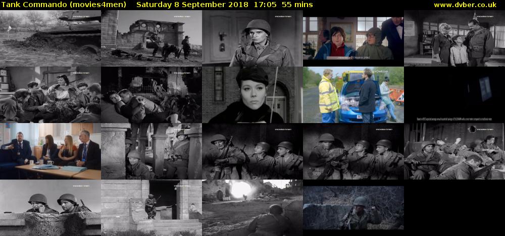 Tank Commando (movies4men) Saturday 8 September 2018 17:05 - 18:00