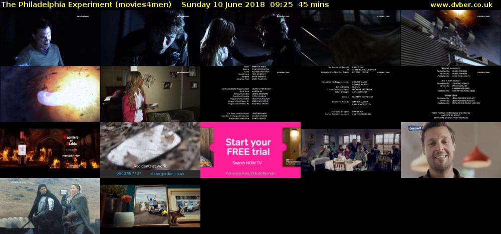 The Philadelphia Experiment (movies4men) Sunday 10 June 2018 09:25 - 10:10