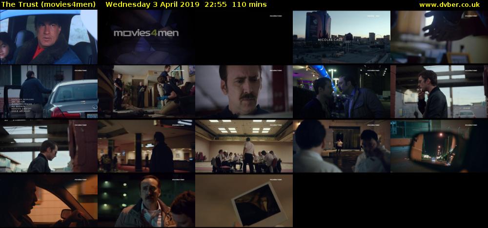 The Trust (movies4men) Wednesday 3 April 2019 22:55 - 00:45