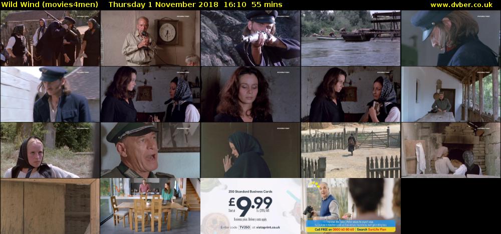 Wild Wind (movies4men) Thursday 1 November 2018 16:10 - 17:05