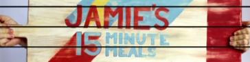 Programme banner for Jamie's 15 Minute Meals