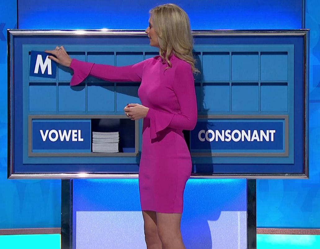 Rachel Riley picking the letters.
