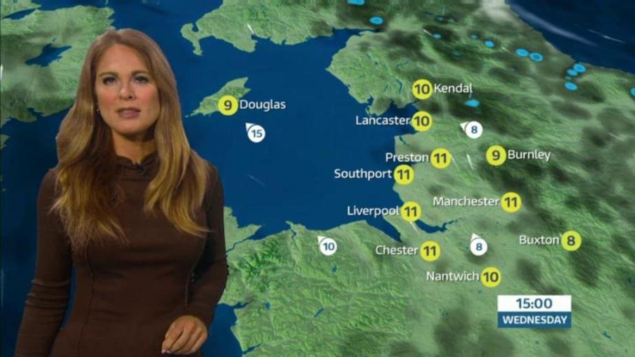 Jo Blythe presents the weather